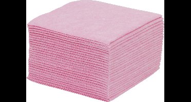 Vaatdoek viscose ca. 125 -grams pak à 25 ca. 38x40 cm rose