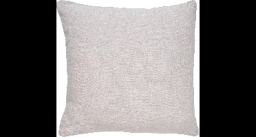 Dutch Decor LINN - Kussenhoes 45x45 cm - 100% linnen - effen kleur - Micro Chip - lichtgrijs - met rits - zonder binnenkussen