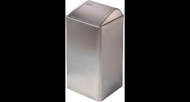 Mediclinics | Afvalbak | Gesloten | RVS | Inhoud: 65 liter