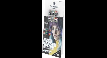 Acryl Marker Schneider Paint-it pakket 125-delig incl. flyers en posters