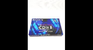 Sony CDit-II 90 position chrome Cassettebandje- Uiterst geschikt voor alle opnamedoeleinden / Sealed Blanco Cassettebandje / Cassettedeck / Walkman.