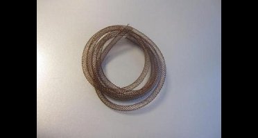 Fish Net Tubes 4 Millimeter bruin 1 Meter