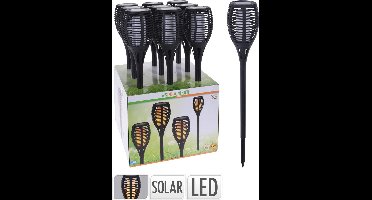 Led tuinfakkel - solar tuinverlichting - per stuk