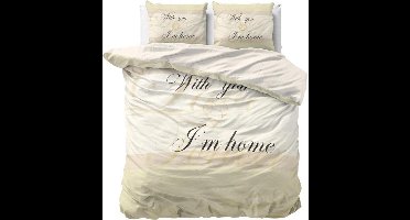 Dreamhouse With you - Dekbedovertrekset - Lits-Jumeaux - 240x200/220 + 2 kussenslopen 60x70 - Creme