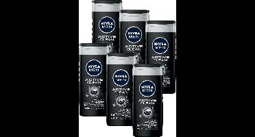 NIVEA MEN Active Clean Douchegel - 6 x 250 ml - Voordeelverpakking