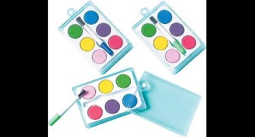 Amscan Verfdoosje Met Penseel 12 Stuks