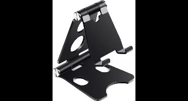 DrPhone MultiGrip2 Universele Telefoon/Tablet Houder – 4-10 Inch – 270° Verstelbaar – Aluminium – Opvouwbaar – Zwart