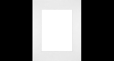 Passe-Partout Fotomaat 18x24 cm - Lijstmaat 28x35 cm - Wit - Museumkarton - Fotolijst niet inbegrepen