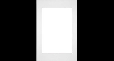 Passe-Partout Fotomaat 30x45 cm - Lijstmaat 40x60 cm - Wit - Museumkarton - Fotolijst niet inbegrepen