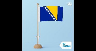 Tafelvlag Bosnie en Herzegovina 10x15cm | met standaard