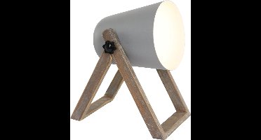 REALITY MARC - Tafellamp - Grijs - excl. 1x E27 4,9 W - Snoerschakelaar