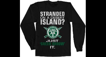 DC Comics Arrow Longsleeve shirt -M- Just Green Arrow It Zwart