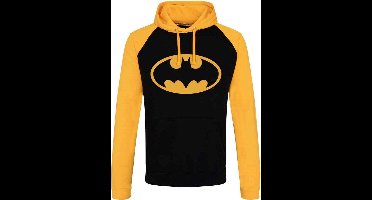 DC Comics Batman Hoodie/trui -XL- Signal Logo Zwart/Geel