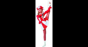 Dansmarietje pakje rood/wit vrouw - Maat 38