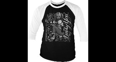 DC Comics Suicide Squad Raglan top -2XL- Harley Quinn - Lucky You Zwart/Wit