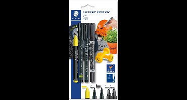 STAEDTLER  Lumocolor blister permanent markeren
