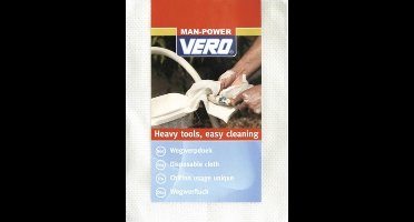 Vero Wegwerpdoek Manpower Pluisvrij 25St. Wit 35Cm x 38Cm