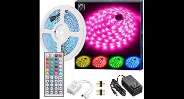 ABC-LED - Led strip - 5 m - RGB - Plug & play 24V Waterproof (IP65) - incl. 44-Key controller