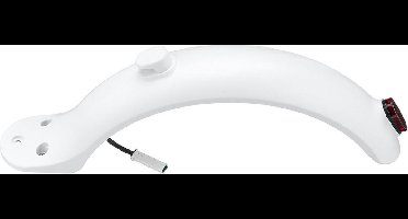 TECHPUNT Achterspatbord inclusief achterlicht - Geschikt voor Xiaomi M365 Elektrische Step - E-scooter | Wit