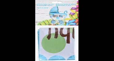 Folie ballon baby, geboorte babywagen blauw 82x108cm kindercrea