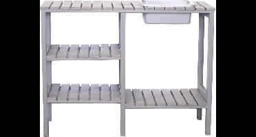 SenS-Line Oppottafel Rosalie - Grenenhout - Grijs - 117x40x90cm