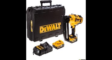 DeWalt DCN660P2 18V Li-Ion Accu afwerk tacker set (2x 5.0Ah accu) in koffer - 32-63mm - 16 Gauge - koolborstelloos