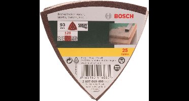 Bosch 25-delige schuurbladenset voor deltaschuurmachines - korrel 120