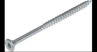 Hoenderdaal 0206.01.34401 Spaanplaatschroef - Platkop - Staal - Verzinkt - TX25 - 4,5 x 80/50mm (200st)