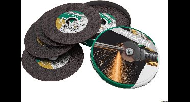 HiKOKI 782304 Doorslijpschijven in blik - 125 x 22,23 x 1mm - RVS - metaal (10st)