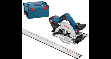 Accu cirkelzaagmachine GKS 18V-57 G + FSN (2x GBA 18V 5,0Ah + 1x GAL1880 CV + FSN 1600 in L-Boxx w/ inlay)