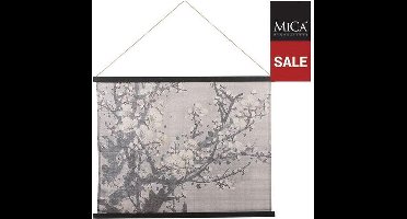 Muurhanger Bloem - Grijs