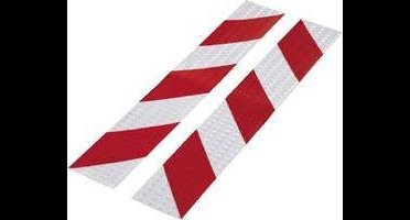 TOOLCRAFT RTS60/400-RD 1564046 Reflectietape RTS Rood, Zilver (l x b) 40 cm x 60 mm 1 set(s)