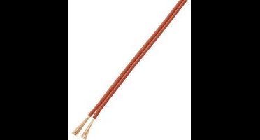 TRU COMPONENTS 1567412 Draad LiY-Z 2 x 1 mm² Rood, Zwart 10 m