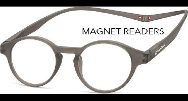 Montana MR60C leesbril met magneetsluiting +3.50 grijs