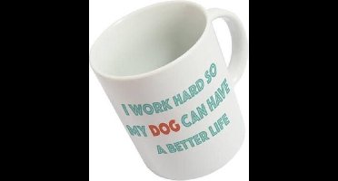 Fisura Mok Dog 350 Ml Keramiek Wit