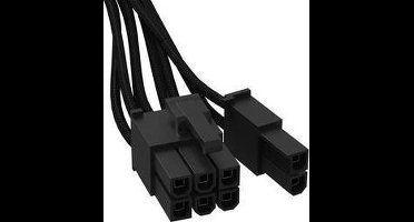 BeQuiet Computer, Stroom Kabel [1x ATX-stekker 8-polig (6+2) - 1x 12 PIN-stekker (netvoeding)] 0.60 m Zwart