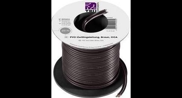TRU COMPONENTS TC-7572816 Draad 0.75 mm² Bruin 20 m