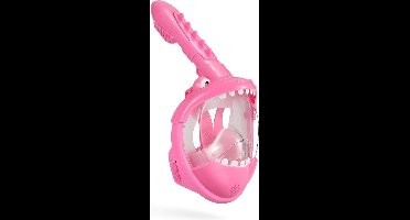 Atlantis Crocodile Snorkelmasker - Snorkel - Duikbril - Snorkelset - Full Face Masker - Kinderen - Roze