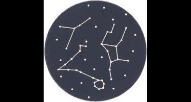 Fisura Onderzetter Constellation 10 Cm Pvc Blauw 4-delig