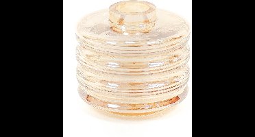 Housevitamin – Watertank vaas – Elektro amber – Amber vaas – 12.5×12.5×11.5cm