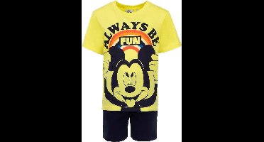 Mickey Mouse - Shortama - Geel - 4 jaar - 104cm