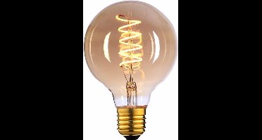 Highlight - Lamp LED G95 9W 650LM 2200K Dimbaar Amber