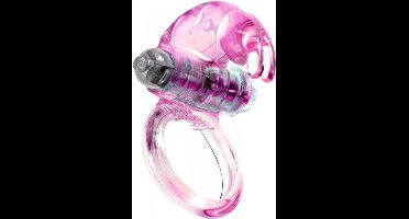 Power Escorts - Vibrerende Cockring Konijn - 7,5 cm - Roze