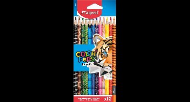 COLOR'PEPS ANIMALS kleurpotlood - in ophangdoos x 12