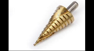 Stappenboor 4 - 39 mm HSS - Tin Gecoate Trapgatboor