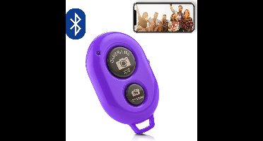 MOJOGEAR Bluetooth remote shutter - Afstandsbediening voor smartphone camera — Compatibel met Android / iOS / Windows Phone – Paars