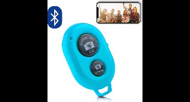 MOJOGEAR Bluetooth remote shutter - Afstandsbediening voor smartphone camera — Compatibel met Android / iOS / Windows Phone – Blauw