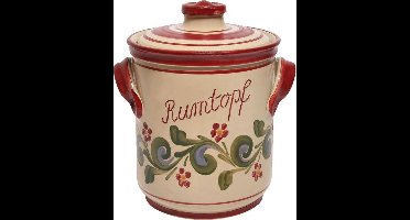 Rumtopf met Rood-Groen motief 5 liter