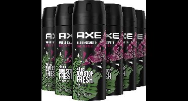 Axe Wild Fresh Bergamot & Pink Pepper Deodorant Bodyspray - 6 x 150 ml - Voordeelverpakking
