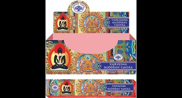 Buddhist Tantra wierook 4 pakjes - Green Tree Masala Wierook - 15 gram per doosje